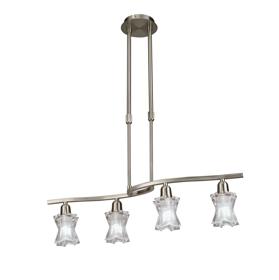 Alaska GU10 Satin Nickel Ceiling Lights Mantra Linear Fittings